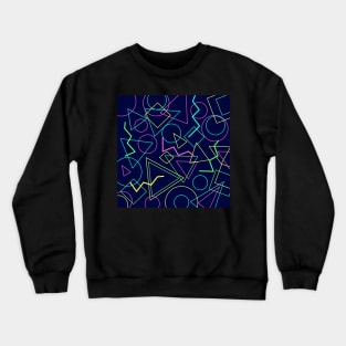 Shape pattern 80s neon Crewneck Sweatshirt